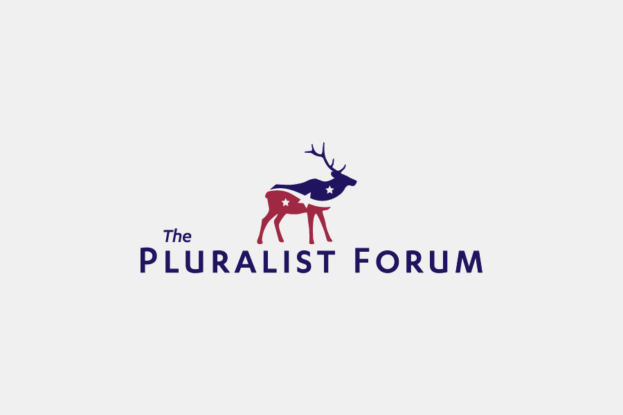Logo for Pluralist Forum, a fabricated political party for my senior thesis