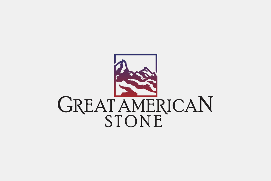 Logo for Great American Stone, a stone veneer manufacturer